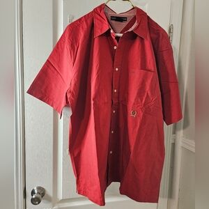 Tommy Hilfiger Vintage short sleeve button down shirt